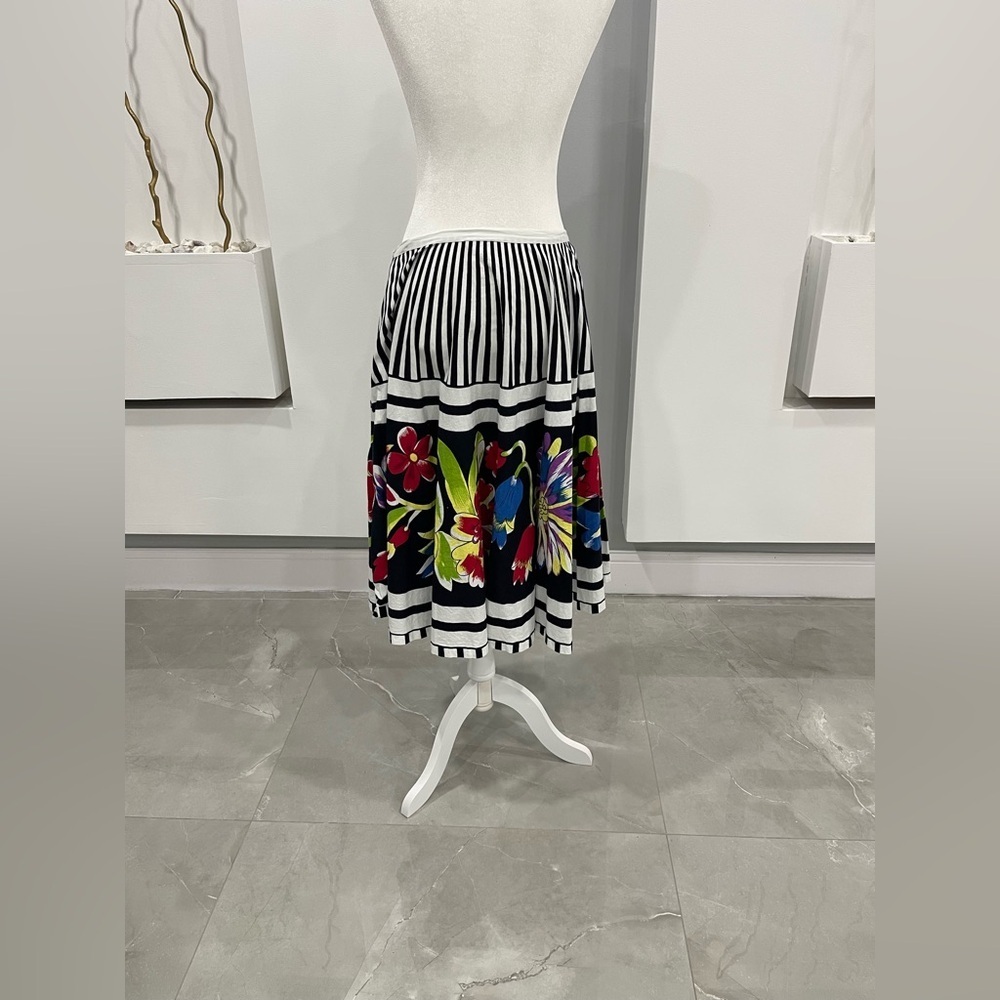 Floral Striped Women's Skirt